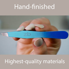 Zizzili Basics tweezer with tip guard displays protected tips and long‑term sharpness