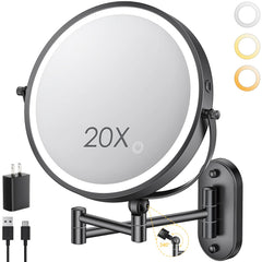 ZLOKLA front view of wall-mounted mirror showing compact space-saving design