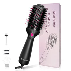 ZM ZHEMEI front view of hot air brush showing compact design and quick drying