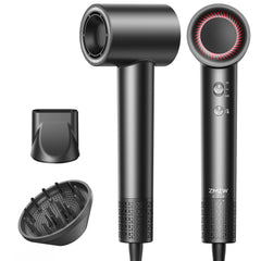 ZMZW dryer front view showing sleek matte finish and compact design benefit: stylish portability