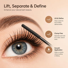 Zonoroy Mascara metal wand closeup for precise lash separation and lift