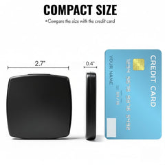 ZOOFOX open compact showing the 1x standard mirror for full-face checks