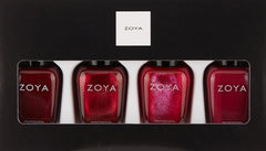 ZOYA close-up of bottle caps and labels, highlighting brush and professional finish