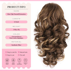 ZQIAN BEAUTY close-up of top claw comb for secure clip-in hold and easy application