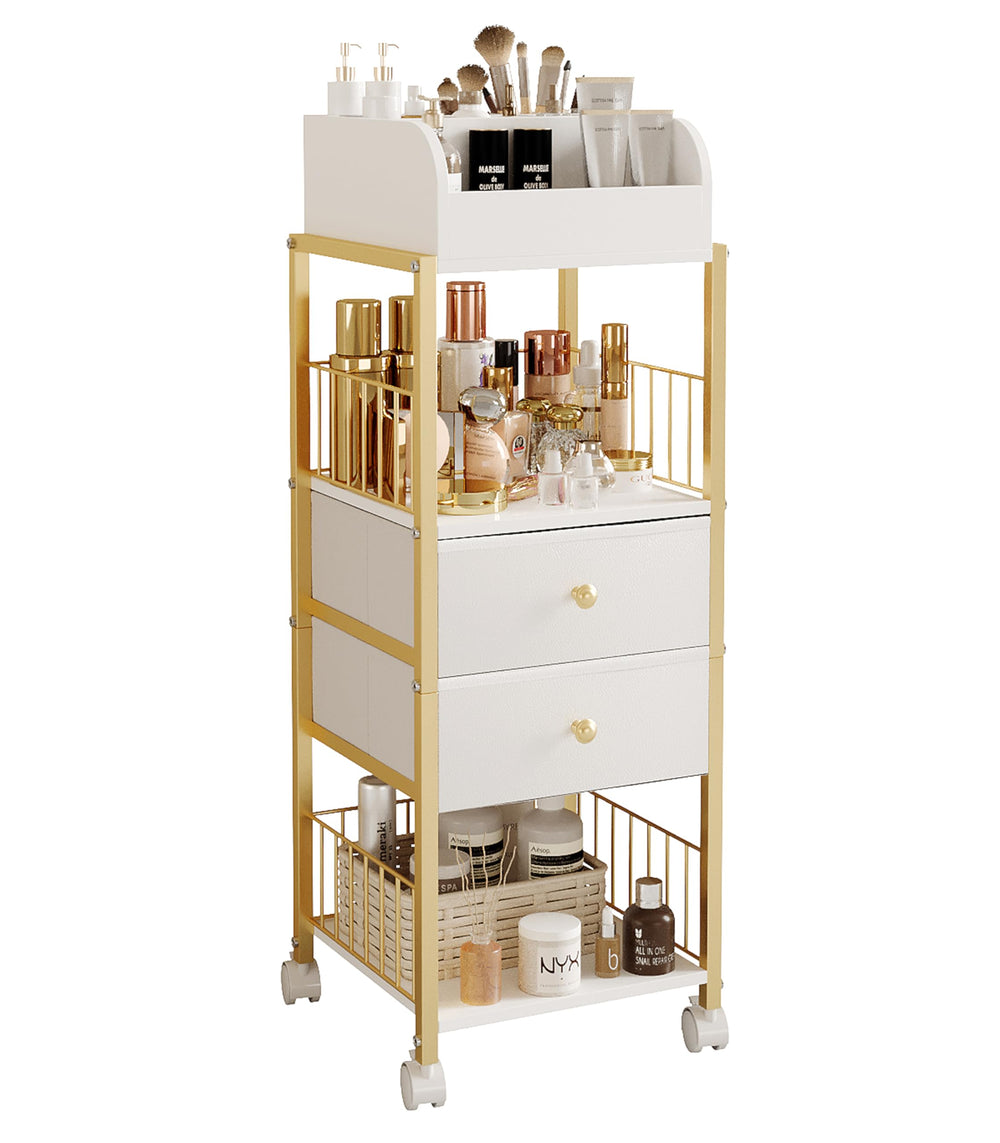 ZQUYAJ front view cart showing organized storage and easy access