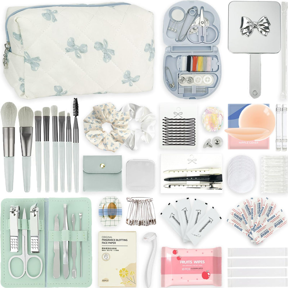 ZULEENN front pouch view showing organized kit for quick bridal fixes