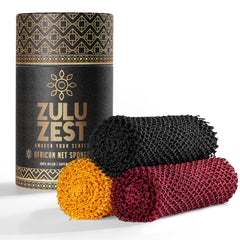 Zulu Zest front packaging showing three color nets and pack benefits