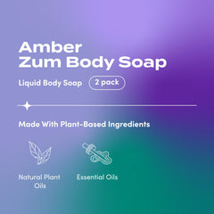 Zum amber pump dispenser closeup highlighting easy use and controlled dispensing