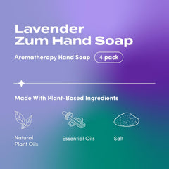 Zum pump closeup demonstrating easy dispensing for controlled soap usage
