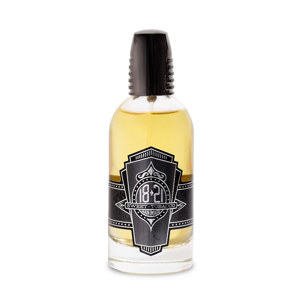 18.21 Man Made front bottle shot showing sleek glass and masculine design