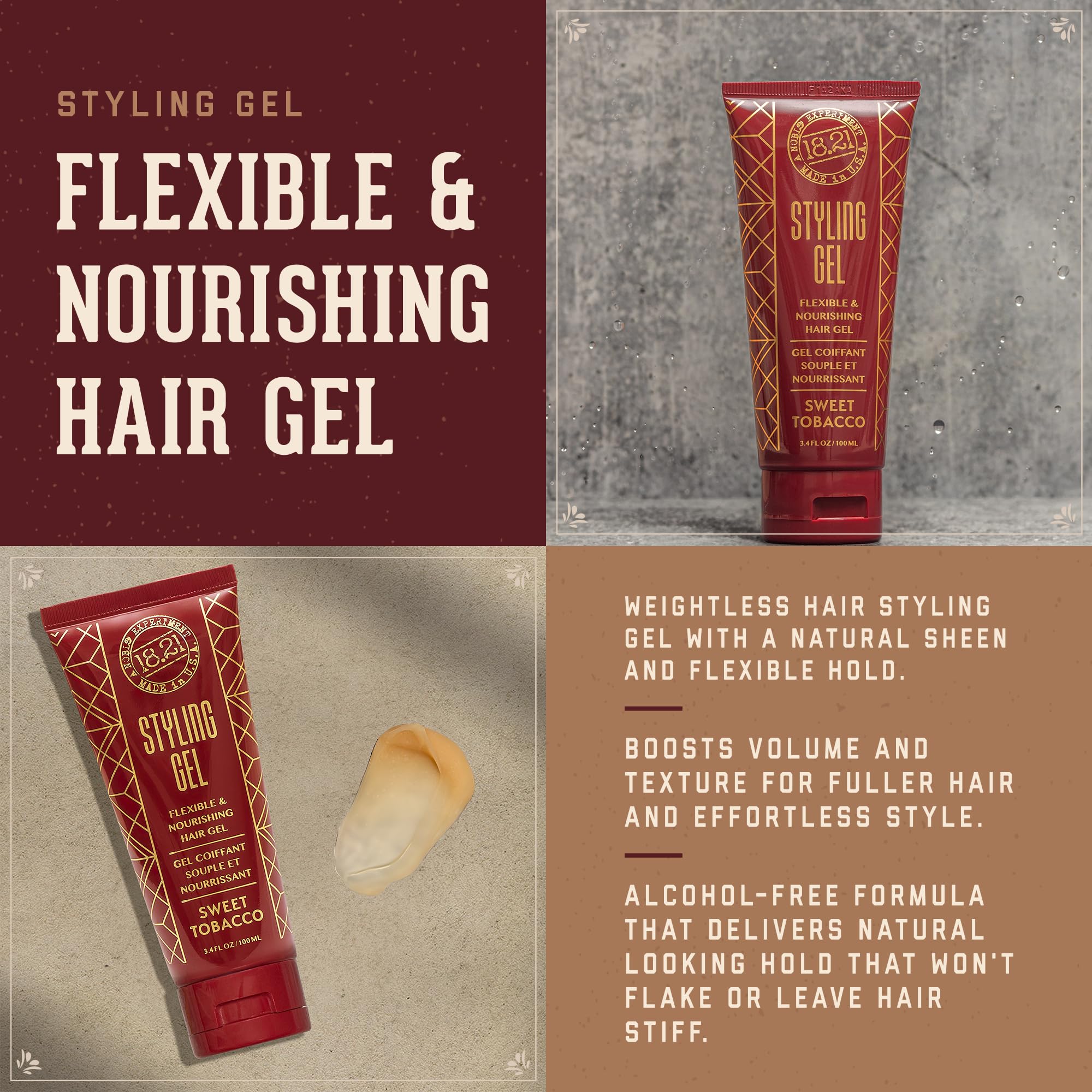18.21 Man Made gel texture close-up demonstrating smooth, non-sticky finish