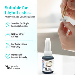 #1 Eyelash Extension glue texture drop demonstrating smooth consistency and strong bond benefit