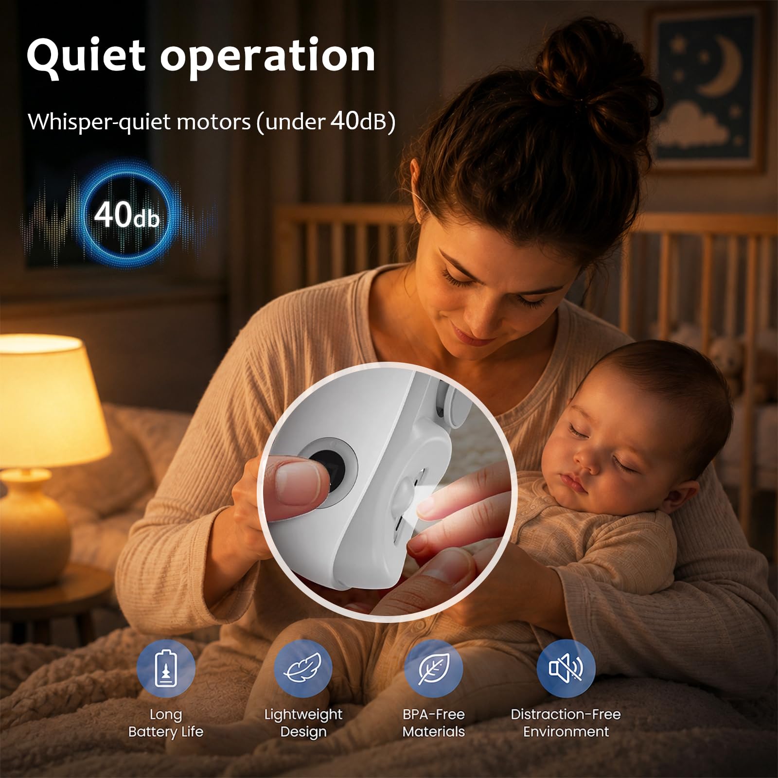 1st device beside a hand to show size and travel-friendly scale