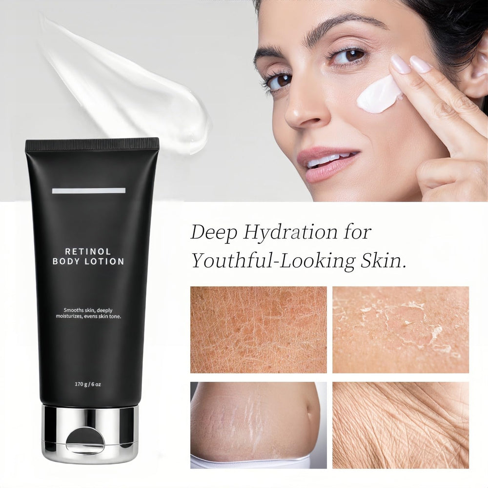 Generic brand ingredients label highlighting retinol and moisturizing agents benefit