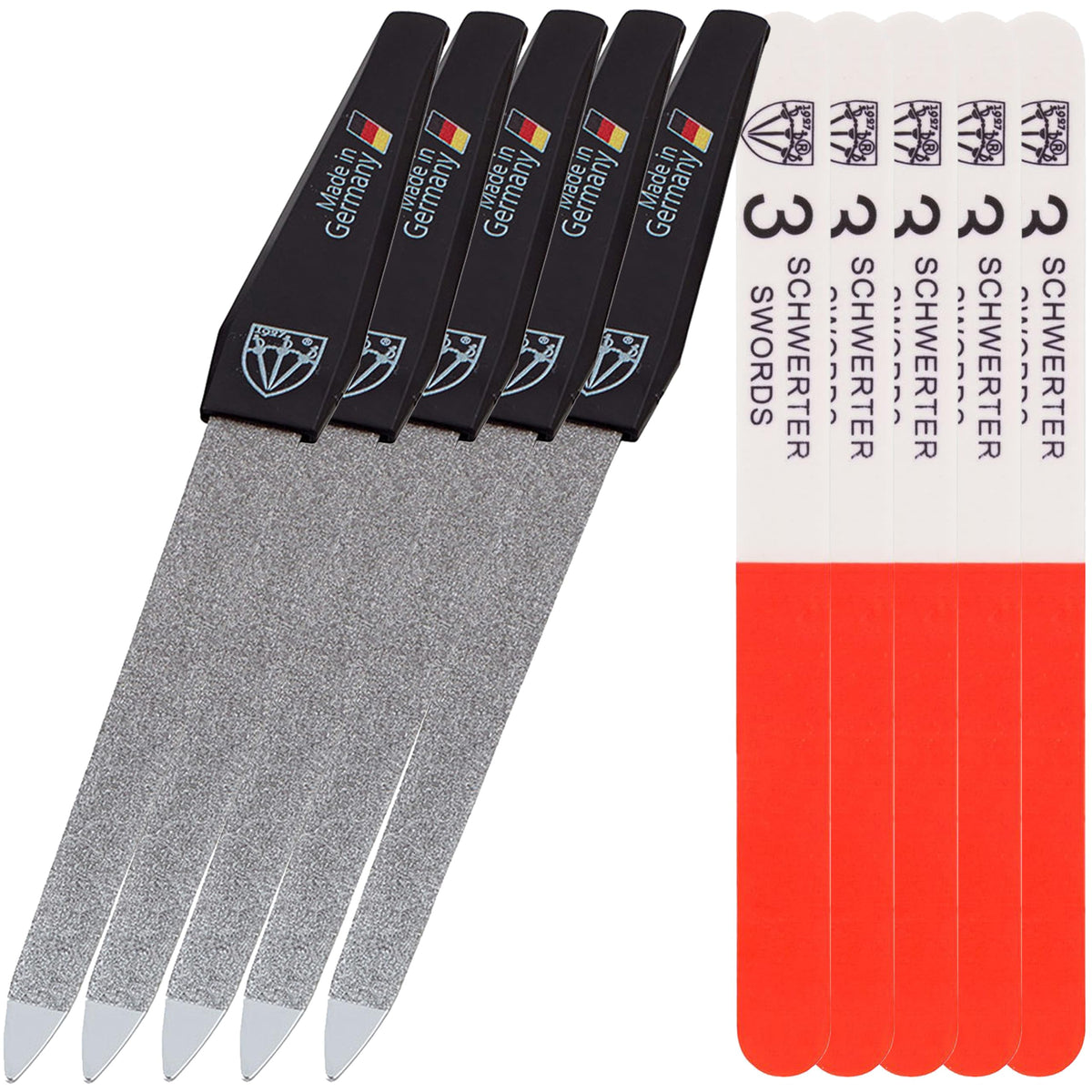3 Swords Germany front packaging showing full file and buffer set benefits