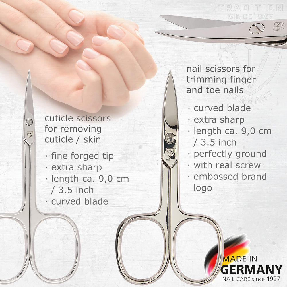 3 Swords Germany open leather case with all ten tools visible, organized and travel-ready