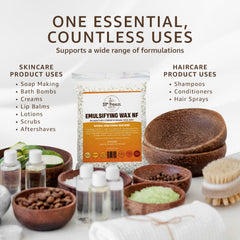33RD PARALLEL SOAP CO. close-up of plant-derived pastilles highlighting smooth texture