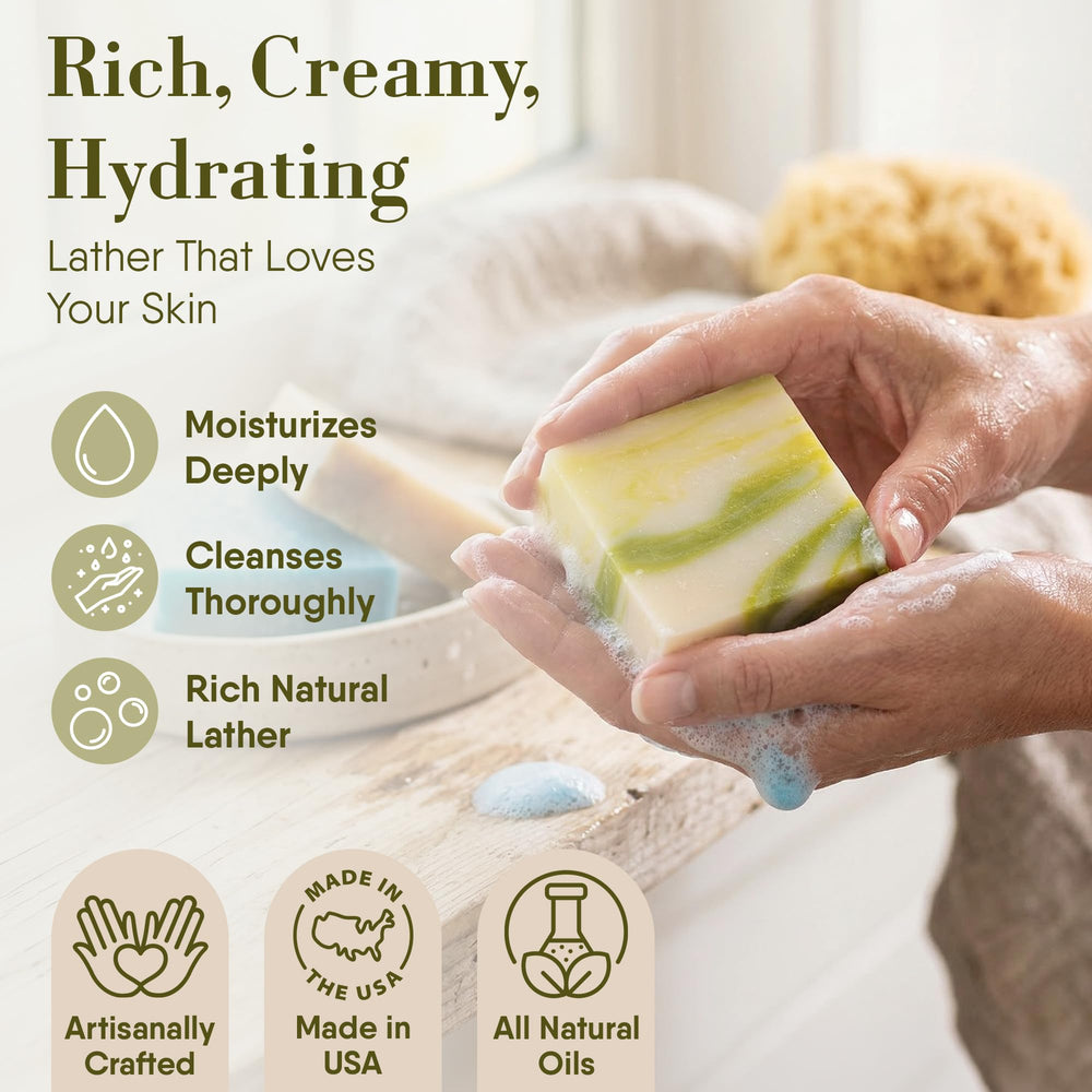360Feel Aloe Vera bar close-up texture showing creamy lather and hydration