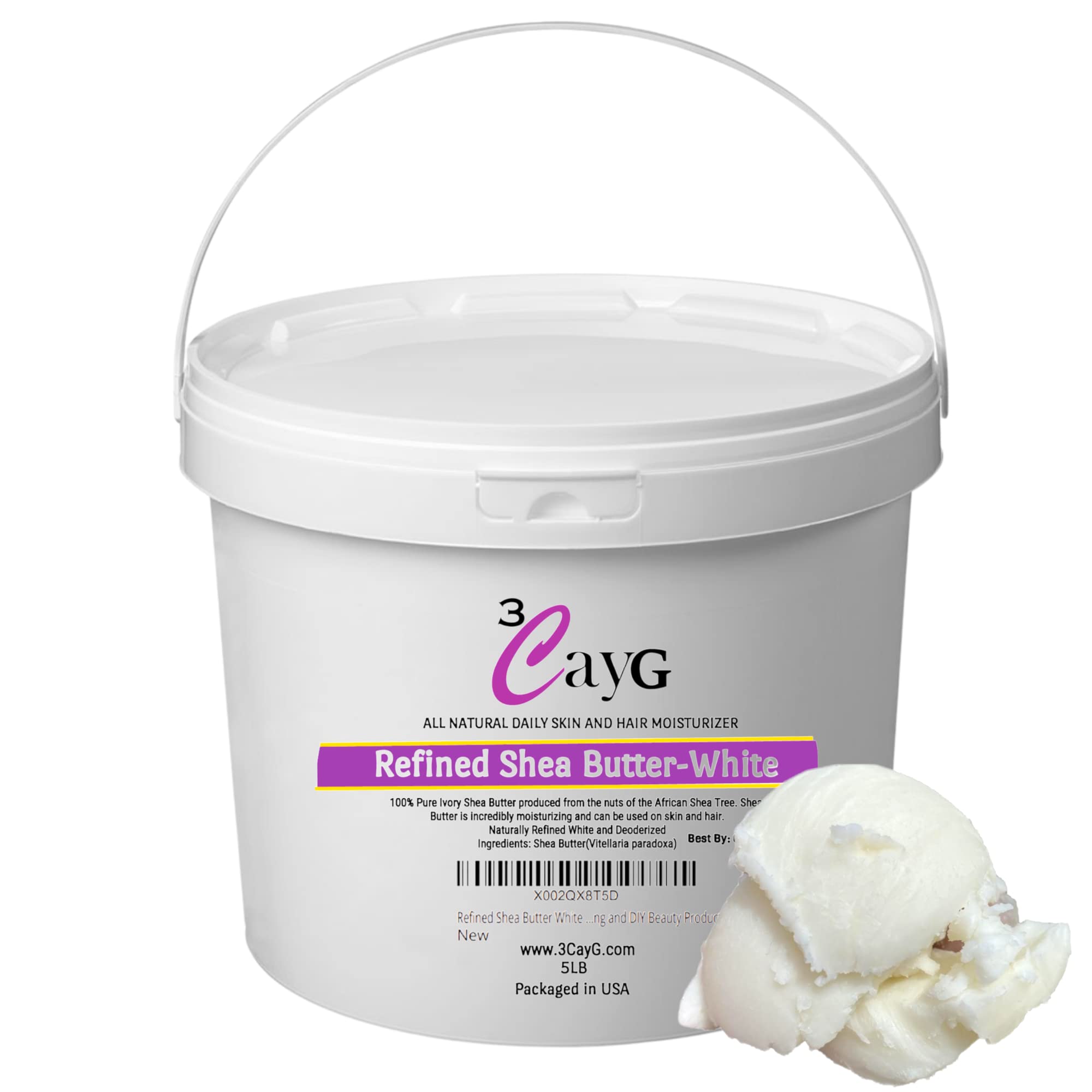 3CAYG 5 lb pail front label showing product and net weight benefit