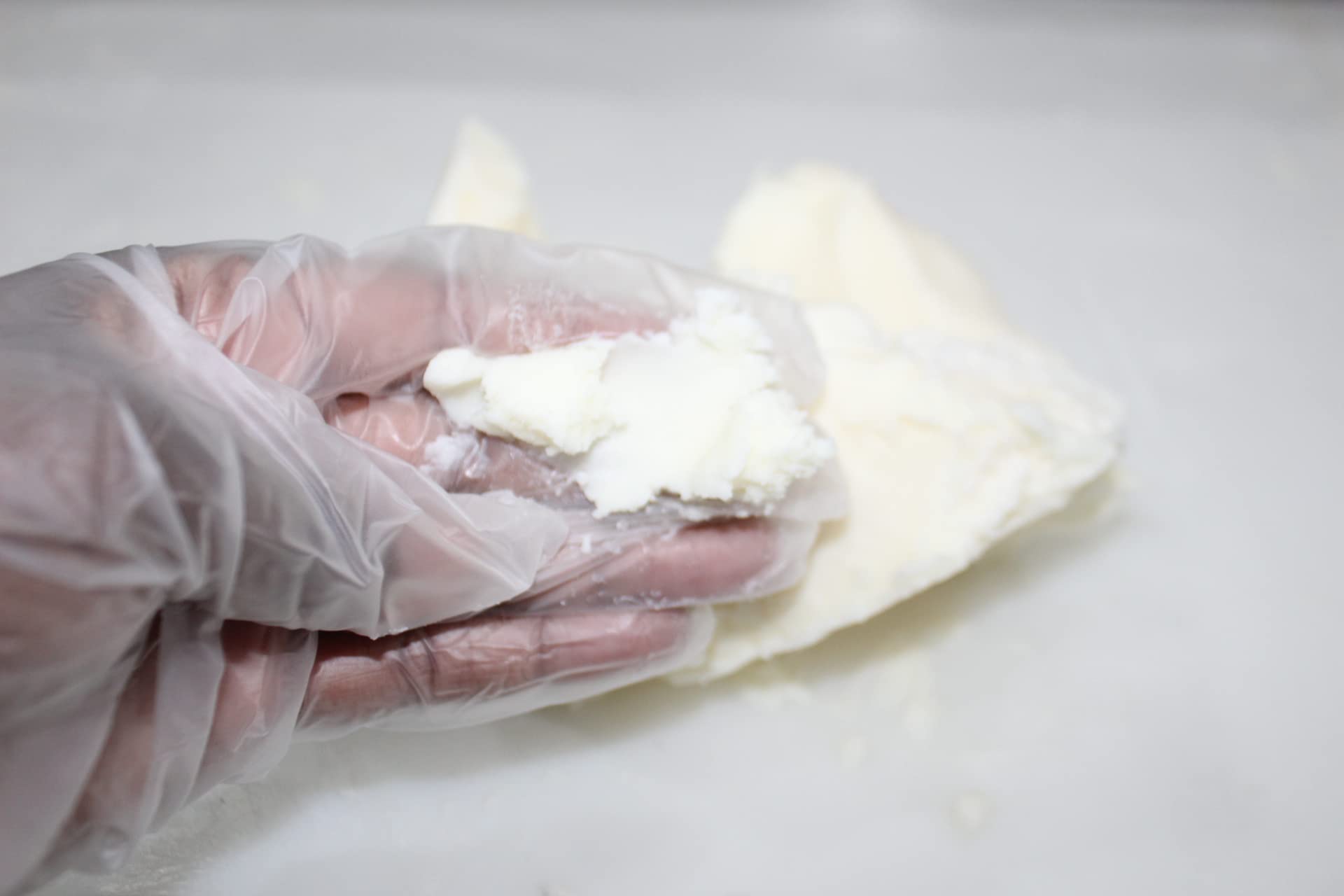 3CAYG whipped body butter sample displaying airy consistency benefit