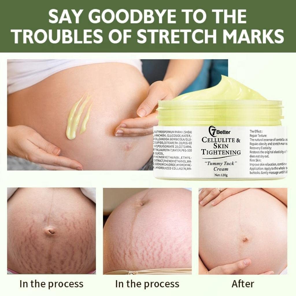 7better being applied to pregnant belly to soothe and hydrate skin