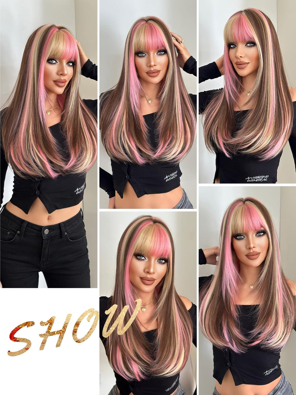 7JHH WIGS adjustable inner cap and breathable mesh for secure fit