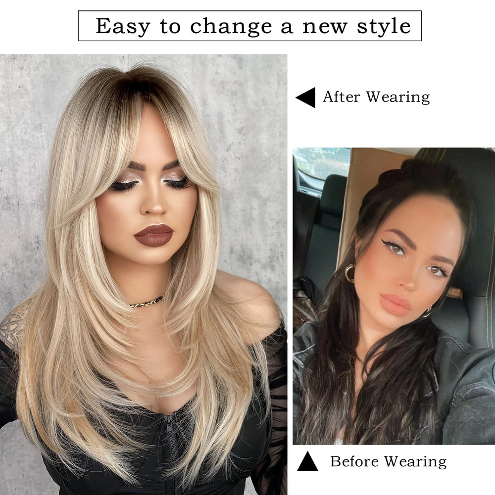 7JHH WIGS close-up of synthetic fiber texture for soft realistic sheen