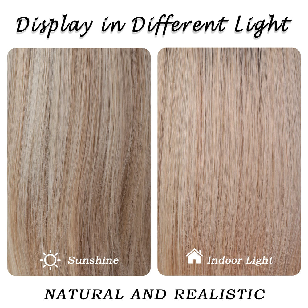 7JHH WIGS on model in daytime setting for styling versatility and confidence
