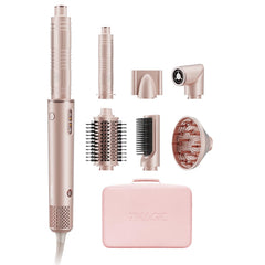 7MAGIC front view pink styler showing compact all-in-one design and quick styling benefit