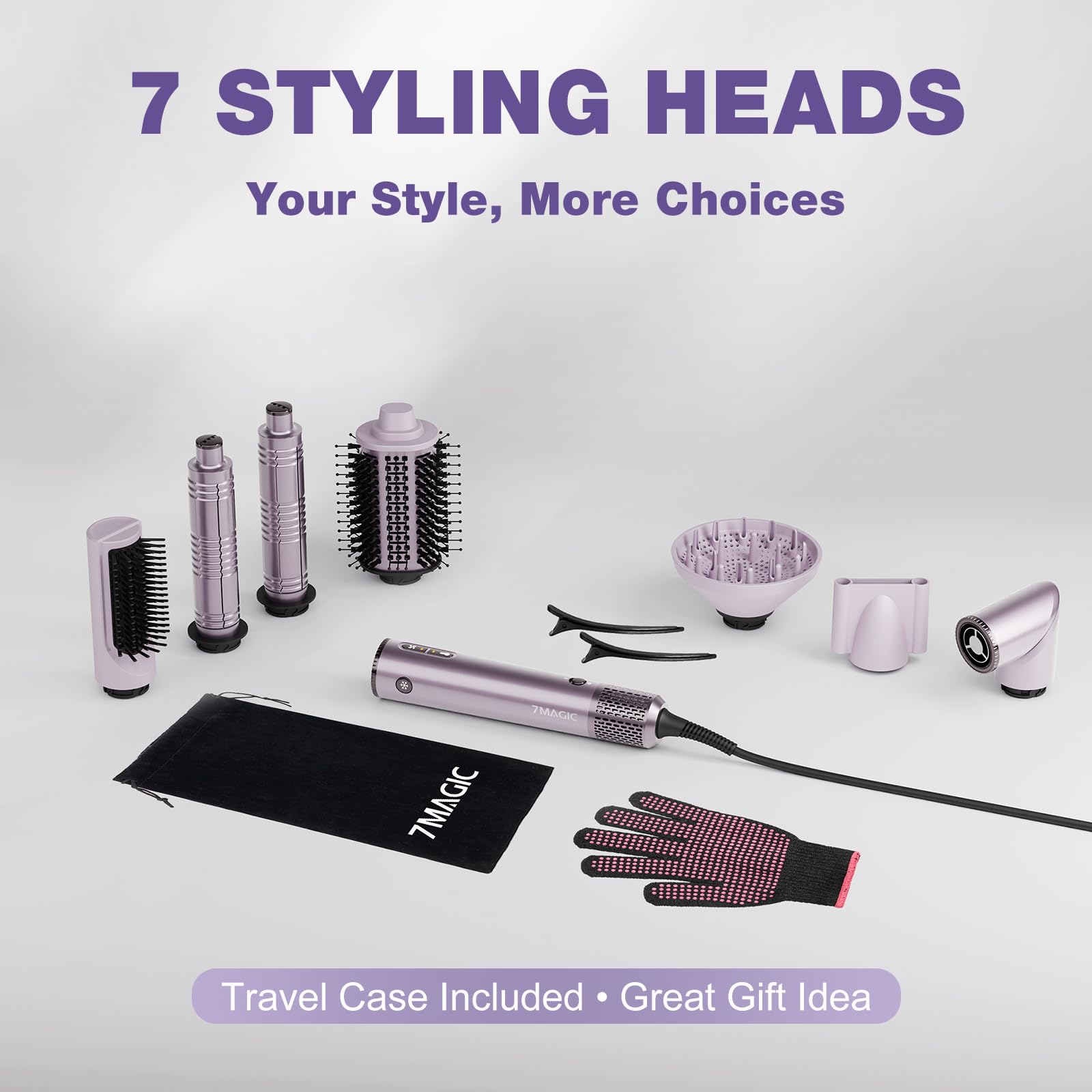 7MAGIC volumizing brush before and after for lifted roots