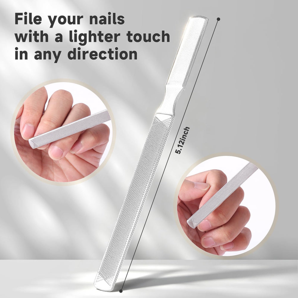 A AEDOLL clipper trimming a thick toenail to show strong cutting power