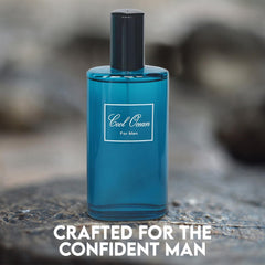 A CENTER Cool Ocean close-up label highlighting fragrance name and volume