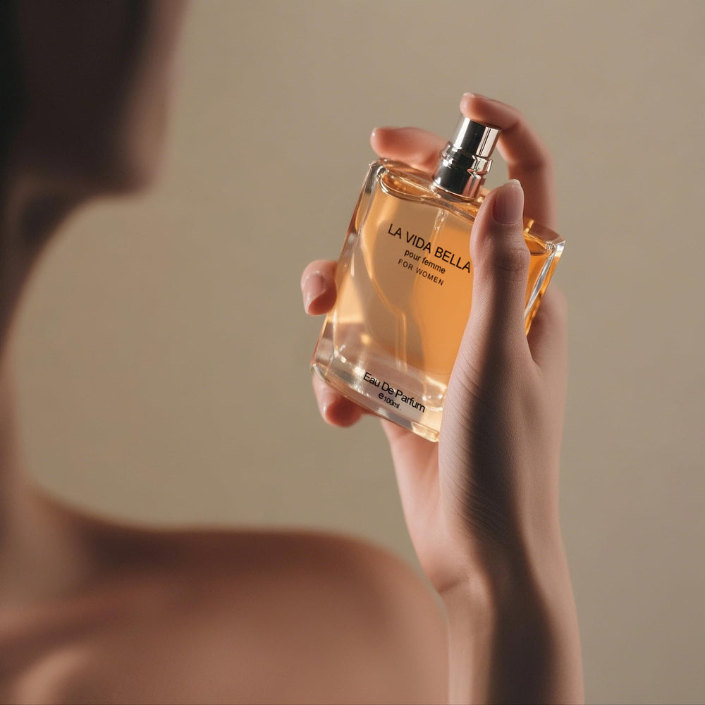 A CENTER spray being applied demonstrating easy, controlled fragrance application