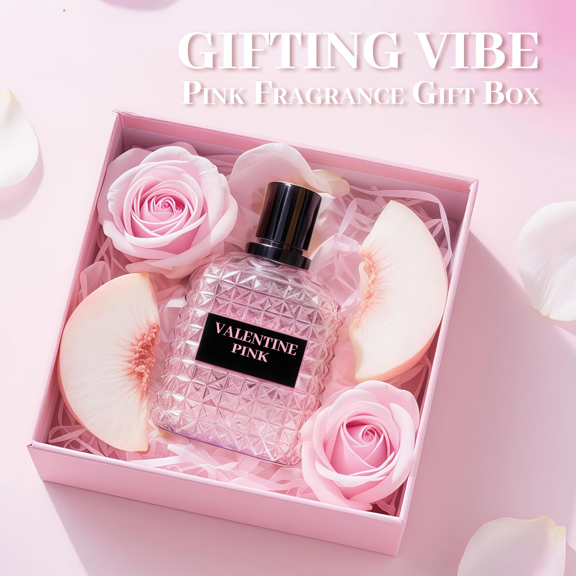 A CENTER bergamot and rose accents representing natural-inspired floral layers