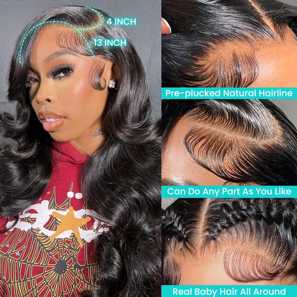 A FUTURE TONGMEI closeup of HD transparent lace showing seamless scalp blend