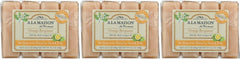A LA MAISON close-up of bar texture highlighting triple-milled creaminess and moisturizing benefit