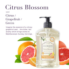 A LA MAISON pump close-up highlighting easy-dispense design and controlled portioning