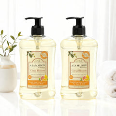 A LA MAISON texture foam closeup showing creamy lather and gentle moisturization benefit