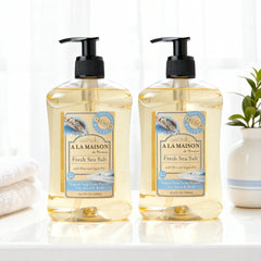 A LA MAISON foam texture closeup showing creamy lather that preserves skin moisture