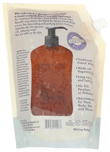 A LA MAISON close-up of soap texture demonstrating creamy lather and gentle cleansing