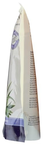 A LA MAISON pouch next to hands showing size and long-lasting supply benefit