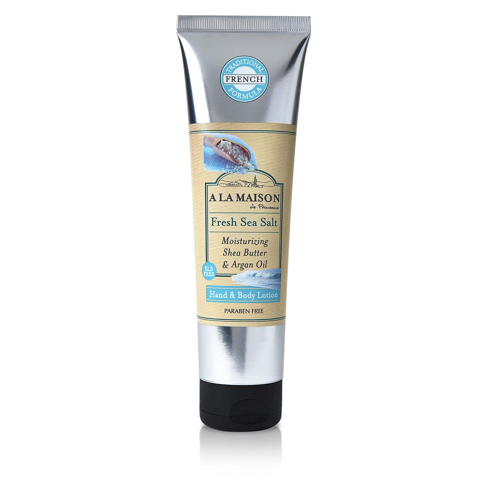A LA MAISON lotion texture on skin demonstrating quick absorption and lightweight feel