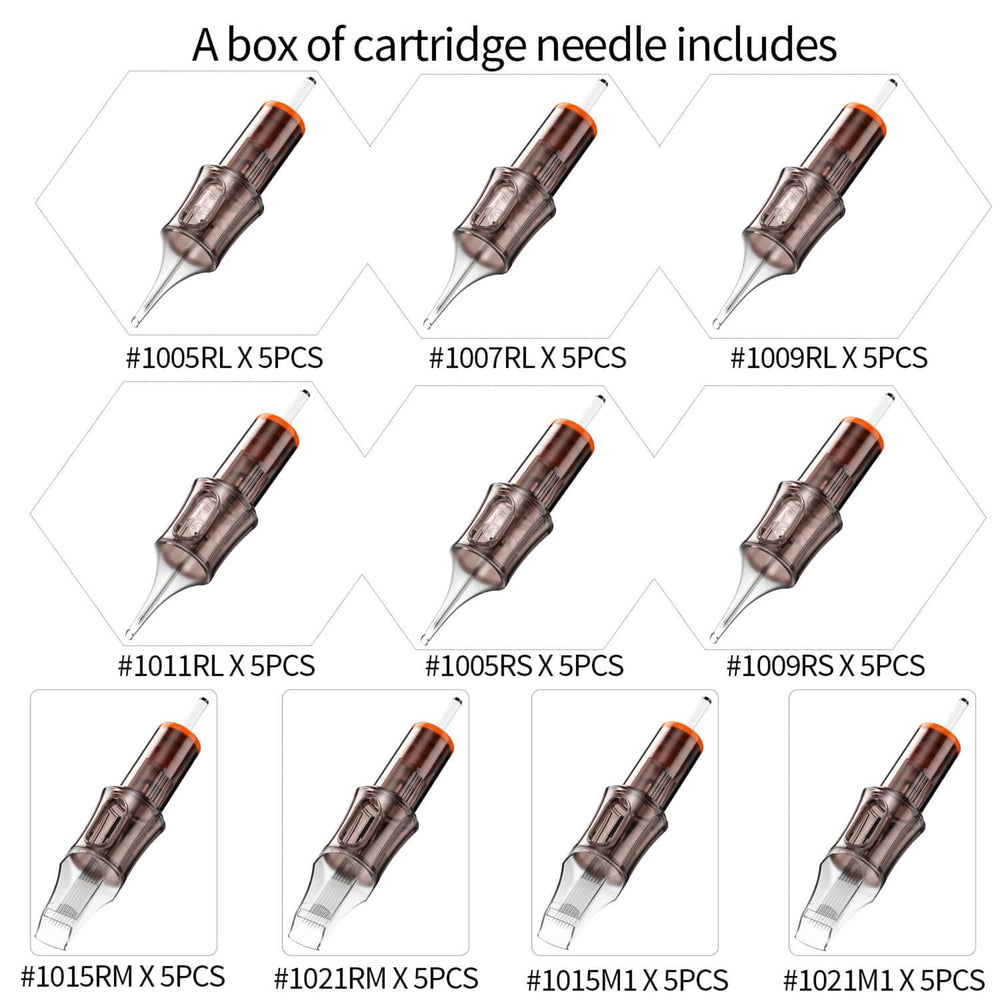 A-minusone close-up of needle tips highlighting precise stainless steel construction