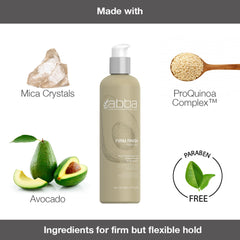 ABBA gel texture close-up highlighting mica crystals for glossy shine