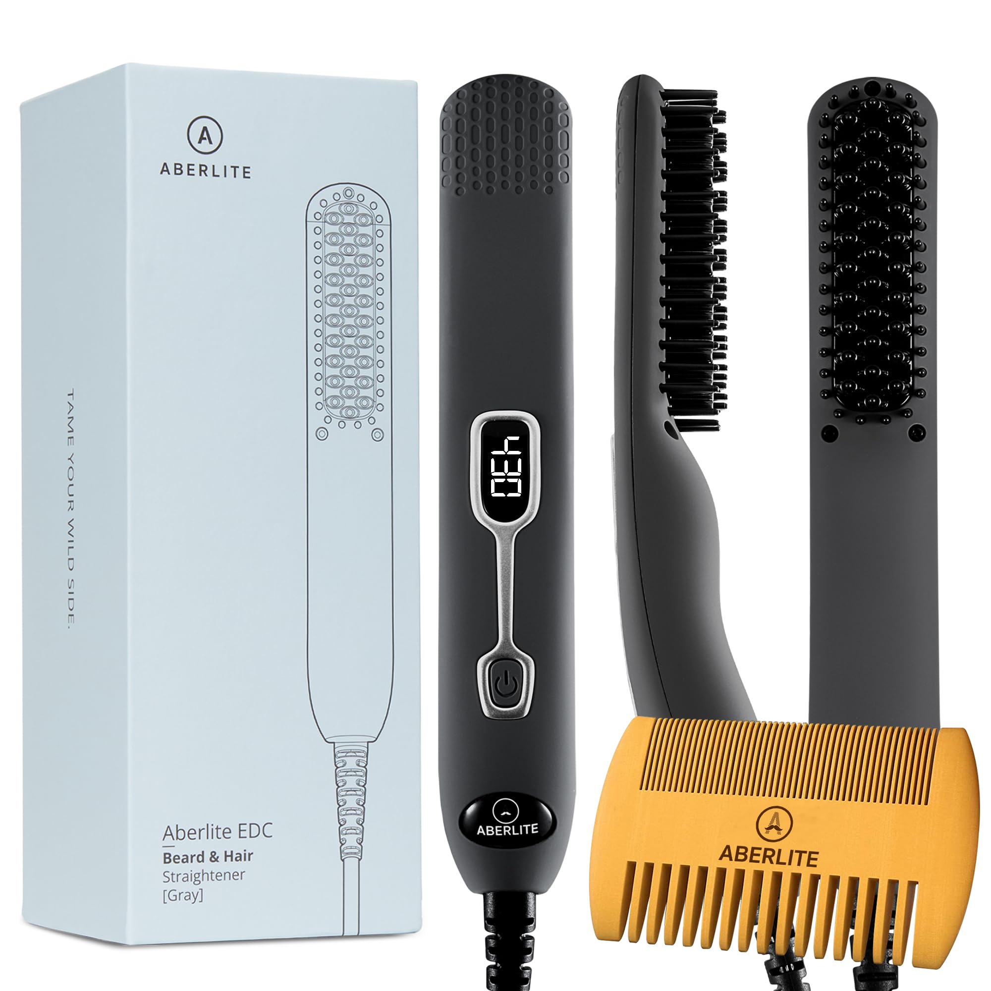 Aberlite front angle packaging showing product and quick benefit - compact grooming