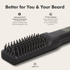 Aberlite Pro bristle texture highlighting ionic coating for less frizz