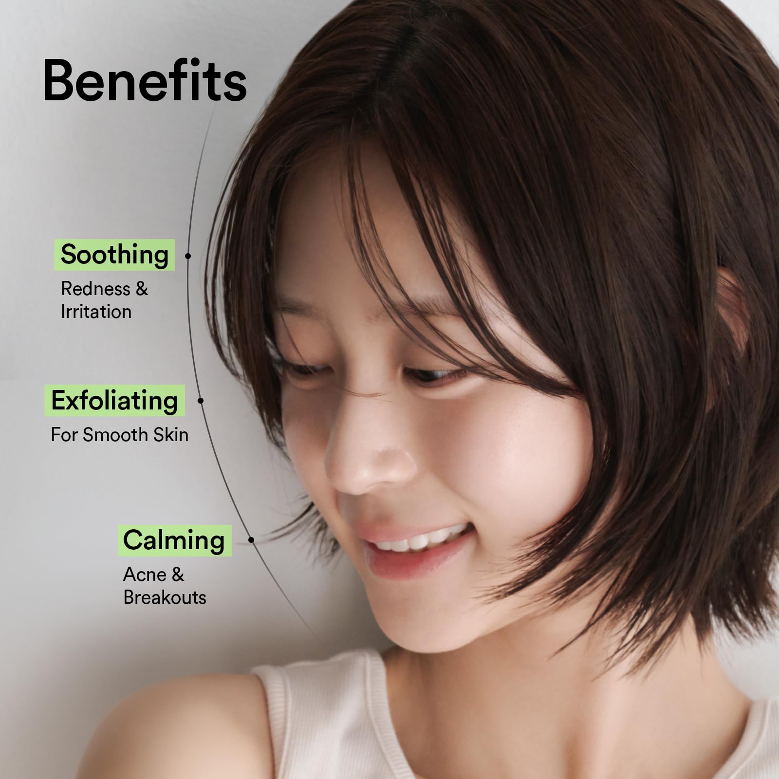 Abib pad wiping T-zone to remove oil and refine pores