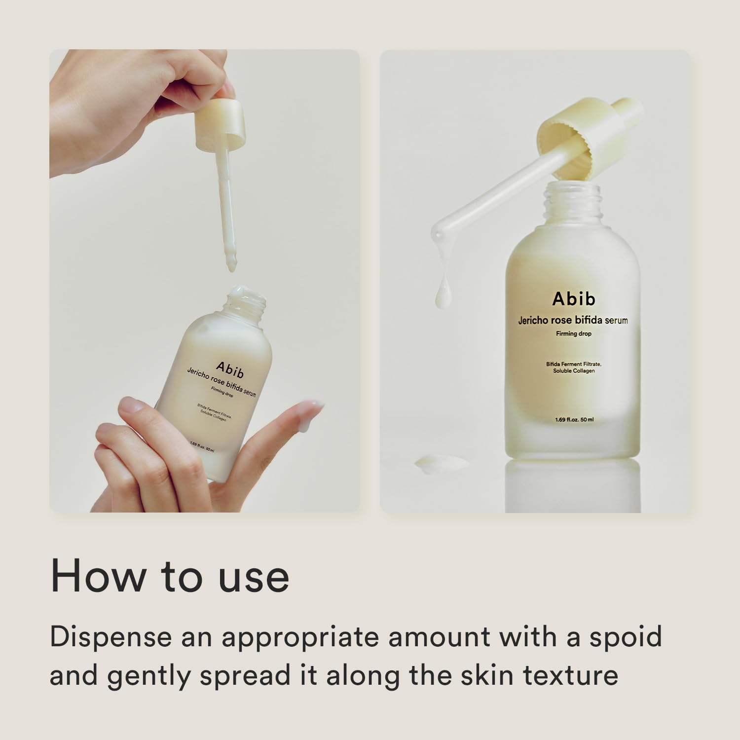 Abib serum in a bathroom setting illustrating daily routine use and comfort