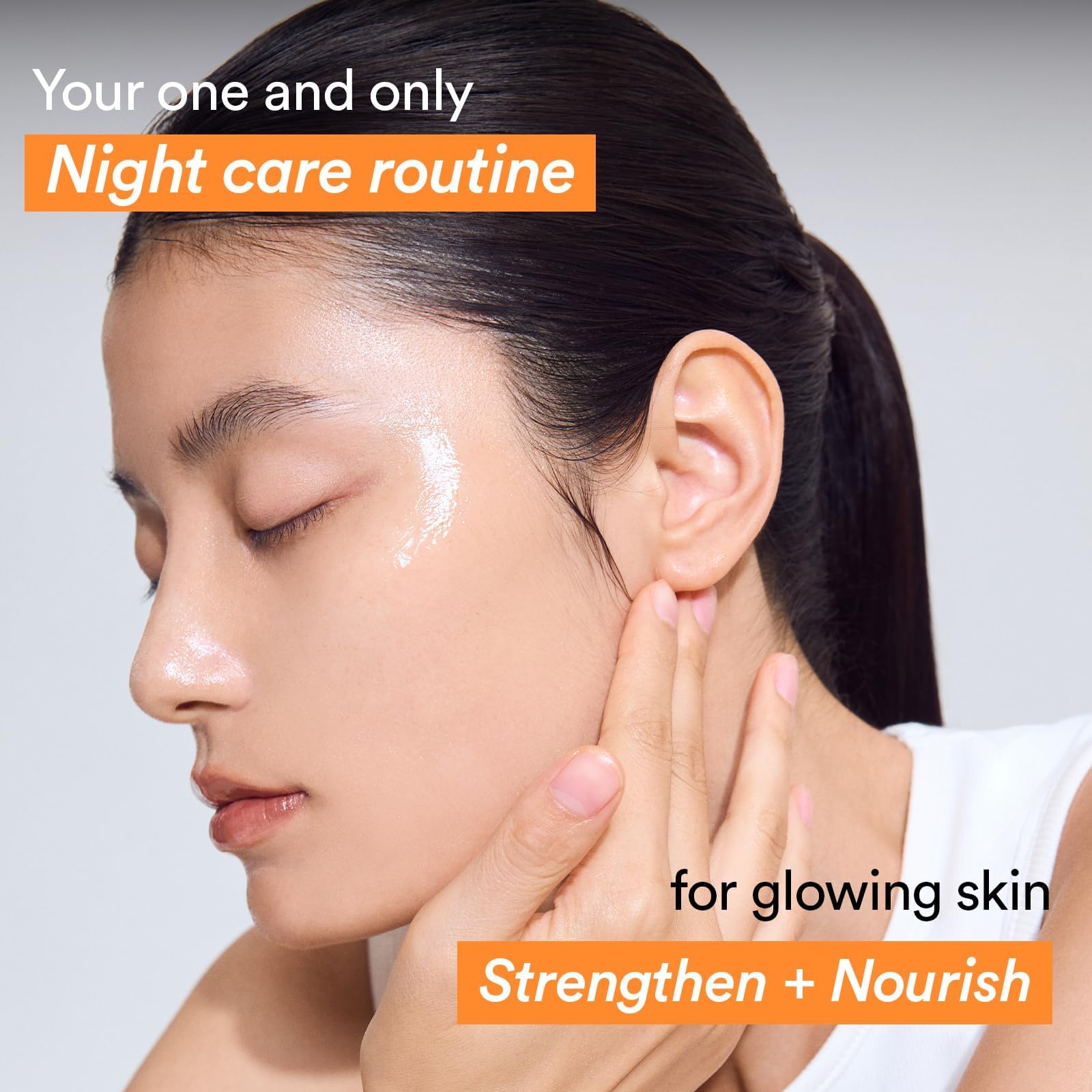 Abib jar on bedside table, showing convenience and nighttime skin-sealing benefit