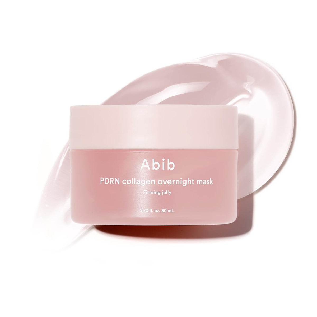 Abib jar front view showing product and firming benefit